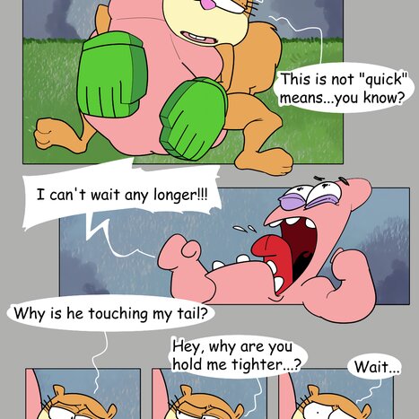 Patrick Star and Sandy Cheeks Porn comic Cartoon porn comics on Spongebob Squarepants