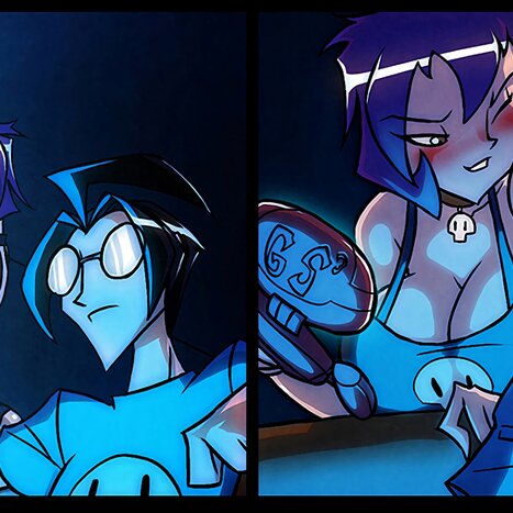 Gaz and Dib Porn comic Cartoon porn comics on Invader Zim