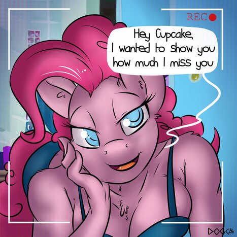 Web Caming with Pinkie Porn comic Cartoon porn comics on My Little Pony: Anthro