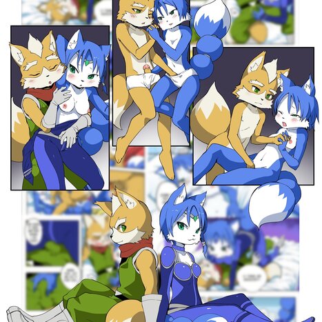 Krystal and Fox Porn comic Cartoon porn comics on Star Fox