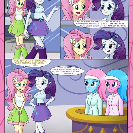 A very normal day at the spa Porn comic Cartoon porn comics on My Little Pony: Equestria Girls