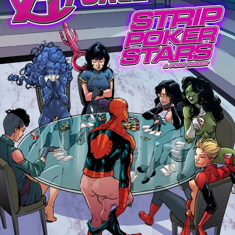 A-Force - Strip Poker Stars Porn comic Cartoon porn comics on Marvel