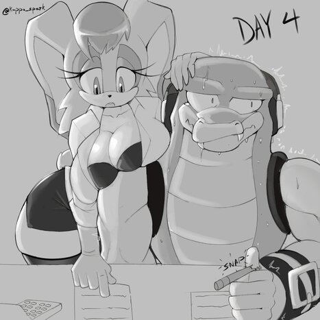 Vector&#039;s No Nut November Porn comic Cartoon porn comics on Sonic the Hedgehog