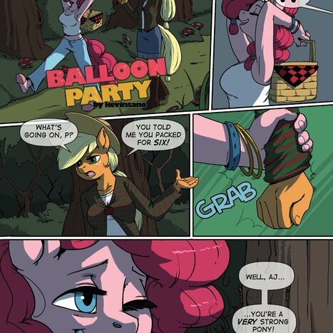 Baloon Party Porn comic Cartoon porn comics on My Little Pony: Anthro