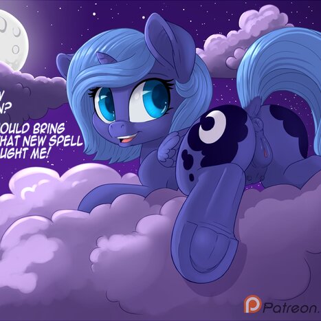 Luna and Anon Porn comic Cartoon porn comics on My Little Pony: Classic