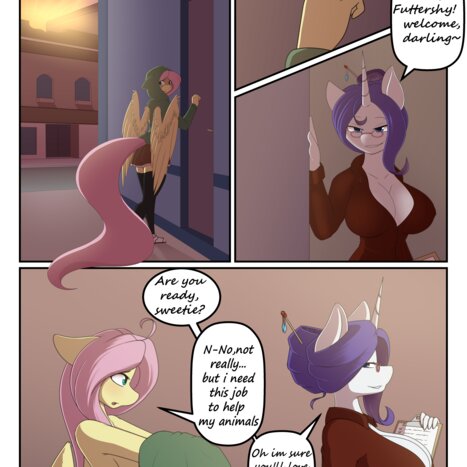 Fluttershy&#039;s Show Porn comic Cartoon porn comics on My Little Pony: Anthro