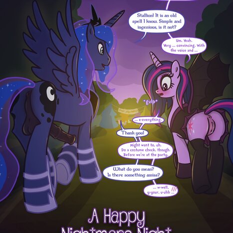 A Happy Nightmare Night Porn comic Cartoon porn comics on My Little Pony: Classic