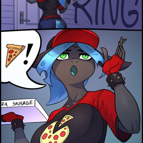 Pizza Delivery Porn comic Cartoon porn comics on My Little Pony: Anthro