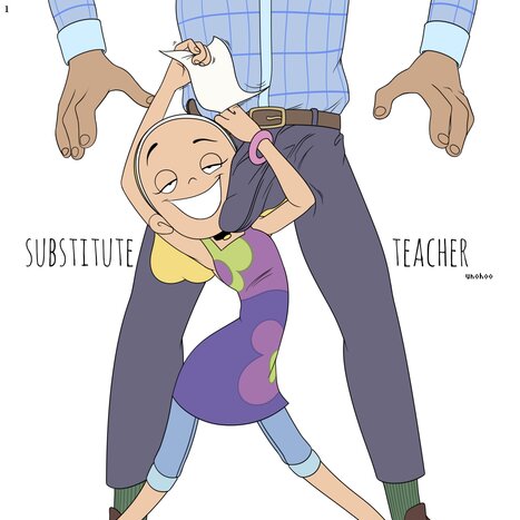 Substitute Teacher Porn comic Cartoon porn comics on Class of 3000