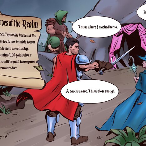 The WereHusky Porn comic Cartoon porn comics on Dungeons &amp; Dragons