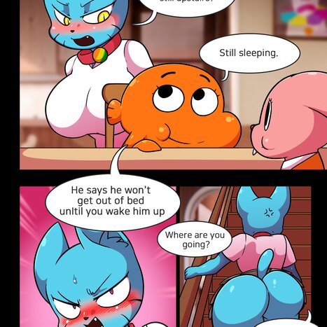 Lusty World of Nicole 1 - Monday Porn comic Cartoon porn comics on The Amazing World of Gumball