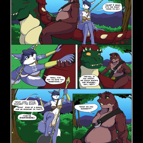 Galdon &amp; Drudgegut vs Krystal Porn comic Cartoon porn comics on Star Fox