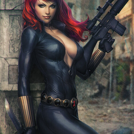 Black Widow porn comics