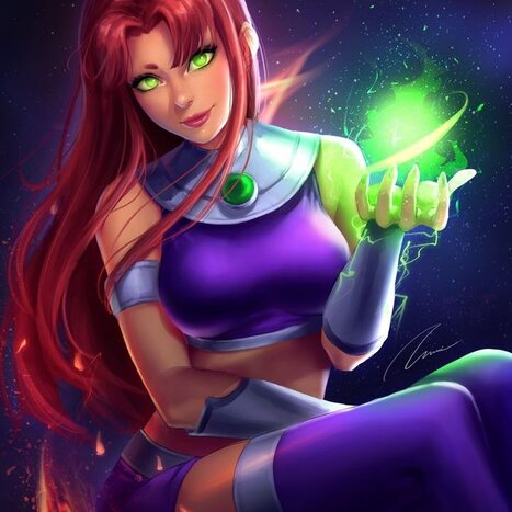 Starfire porn comics