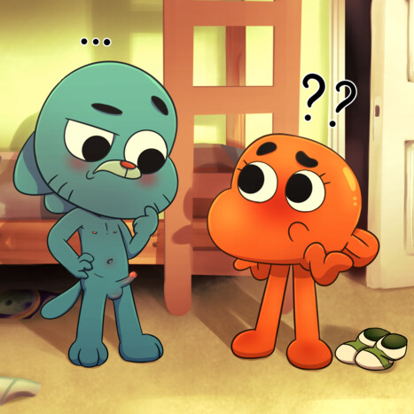 Gay porn comics The Amazing world of Gumball Rule 34