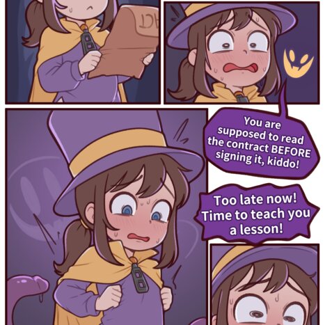 Hat Kid - The Fine Print Porn comic Cartoon porn comics on Others