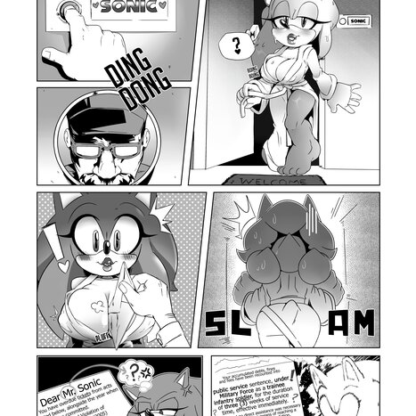 Sonikko in the Military Porn comic Cartoon porn comics on Sonic the Hedgehog: Mini comics