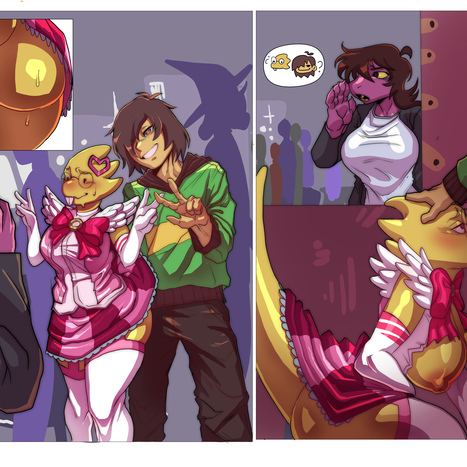 Commission for Zlorthedark Porn comic Cartoon porn comics on Deltarune