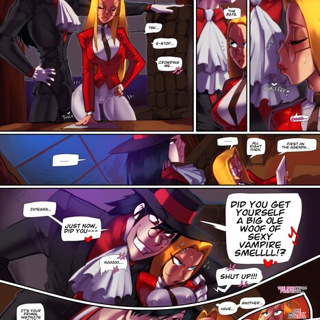 Integra Gives In Porn comic Cartoon porn comics on Hellsing