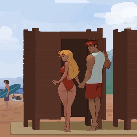 Lifeguard Porn comic Cartoon porn comics on Lilo and Stitch