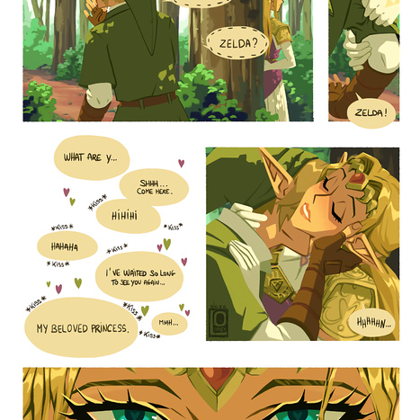 Link and Zelda's Secret Rendezvous Porn comic Cartoon porn comics on The Legend of Zelda