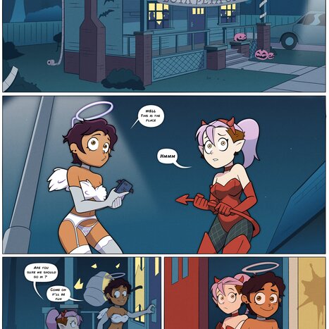 Luz and Amity&#039;s Halloween Party Porn comic Cartoon porn comics on The Owl House