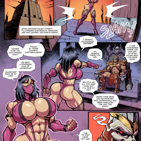 Mileena's Challenge Porn comic Cartoon porn comics on Mortal Kombat