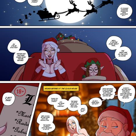 Mrs. Claus in: White Christmas! Porn comic Cartoon porn comics on New Year - Christmas