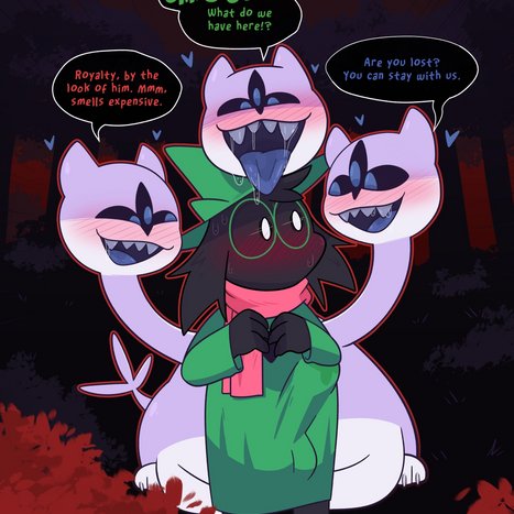 Ralsei x Clover Porn comic Cartoon porn comics on Deltarune