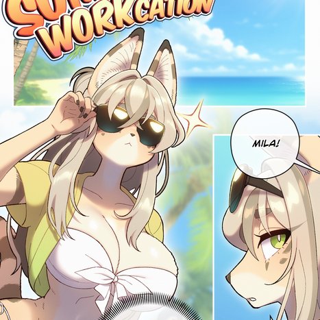 Summer Workcation Porn comic Cartoon porn comics on Furry