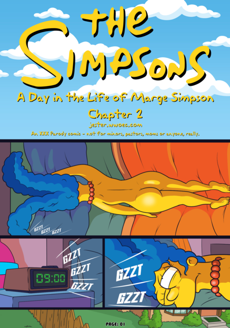 A Day in the Life of Marge 2 Porn comic Cartoon porn comics on The Simpsons