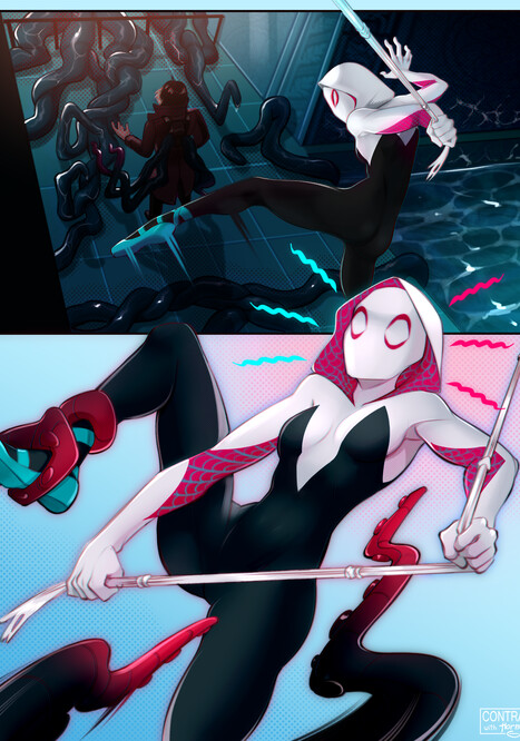 Contract with Spider-Gwen Porn comic Cartoon porn comics on Spider-Man
