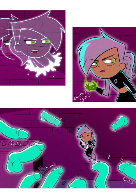 Dani and the Ghost Dicks Porn comic Cartoon porn comics on Danny Phantom