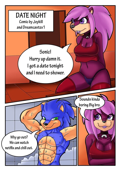 Date Night Porn comic Cartoon porn comics on Sonic the Hedgehog