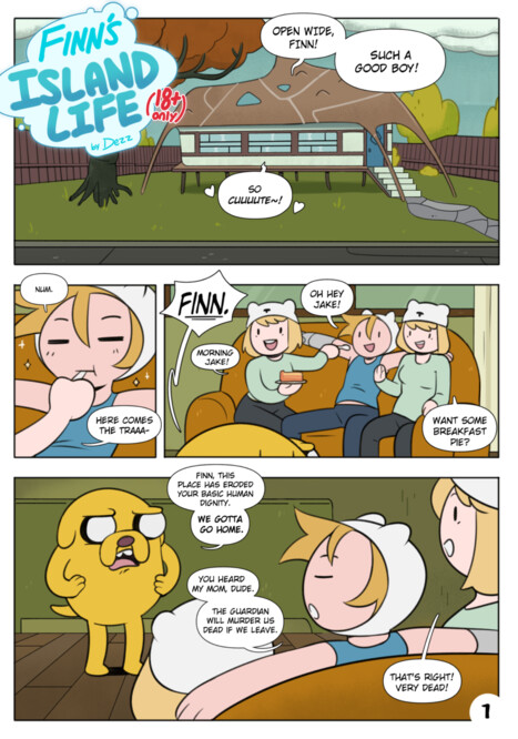 Finn&#039;s Island Life Porn comic Cartoon porn comics on Adventure Time