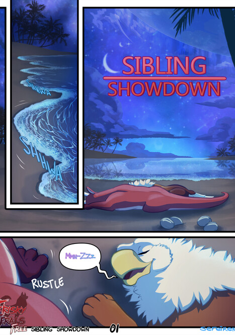 Frisky Ferals - Sibling Showdown Porn comic Cartoon porn comics on Furry