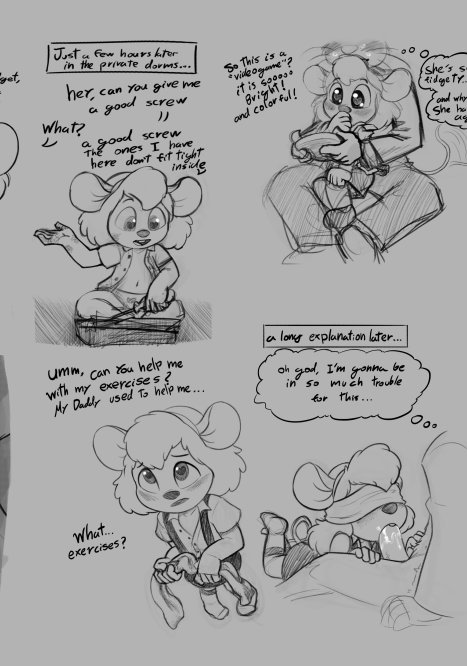 Gadget Hackwrench Porn comic Cartoon porn comics on Chip and Dale
