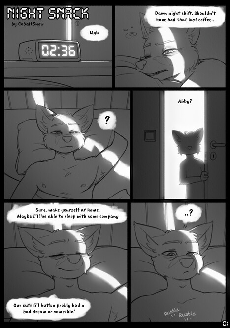 Night Snack Porn comic Cartoon porn comics on Furry