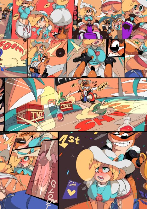 NitroKart Porn comic Cartoon porn comics on Crash Bandicoot