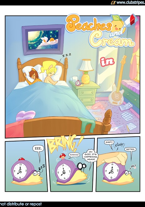 Peaches and Cream - Breakfast In Bed Porn comic Cartoon porn comics on Furry