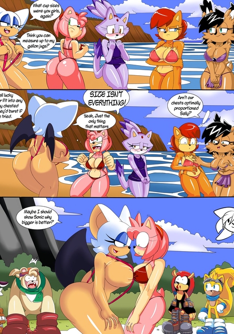 Sonic Girls Breast Expansion Porn comic Cartoon porn comics on Sonic the Hedgehog