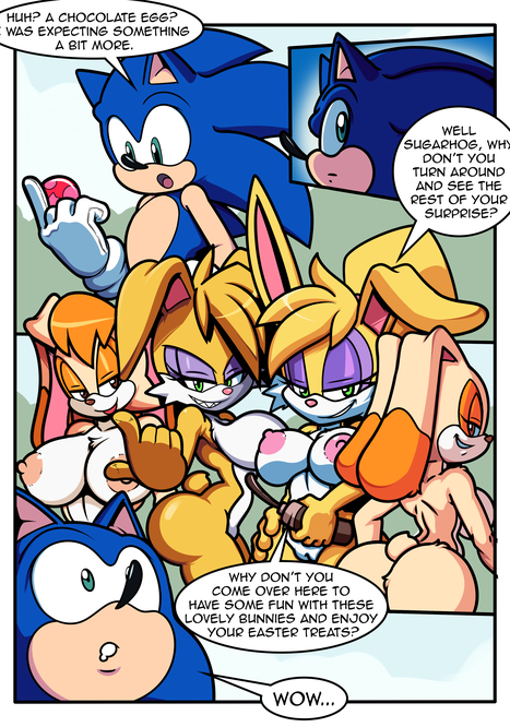 Sonic Girls Easter Porn comic Cartoon porn comics on Sonic the Hedgehog
