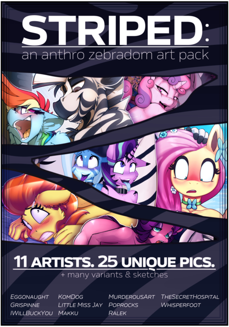 STRIPED: An anthro zebradom art pack Porn comic Cartoon porn comics on My Little Pony: Art Packs