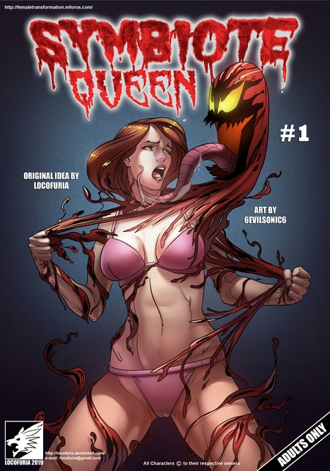 Symbiote Queen 1 Porn comic Cartoon porn comics on Marvel