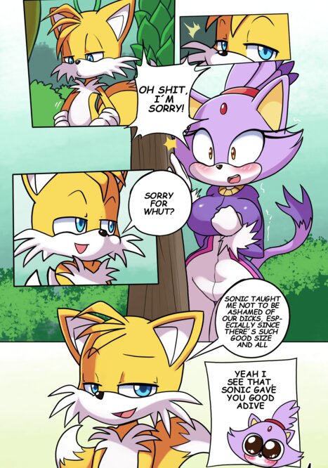 Tails Rush&#039;d Blazy Mix Porn comic Cartoon porn comics on Sonic the Hedgehog