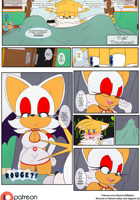 Tail&#039;s Treatment Porn comic Cartoon porn comics on Sonic the Hedgehog: Mini comics