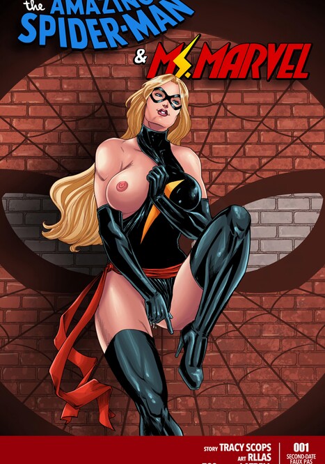 The Amazing Spiderman &amp; Ms. Marvel Porn comic Cartoon porn comics on Marvel