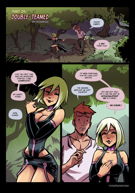 The Cummoner 29: Double Teamed Porn comic Cartoon porn comics on The Cummoner