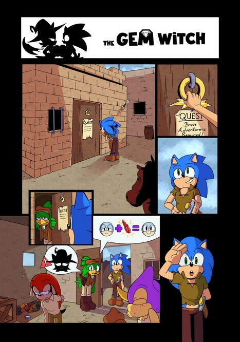 The Gem Witch Porn comic Cartoon porn comics on Sonic the Hedgehog