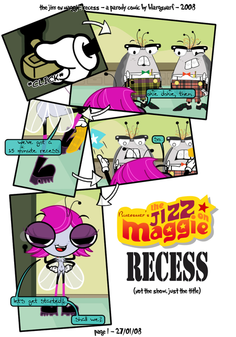 The Jizz on Maggie: Recess Porn comic Cartoon porn comics on The Buzz on Maggie